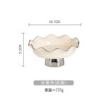 Salad Bowl European Luxury Home Decor Serving Dessert Bowls Snacks Sliver Stand