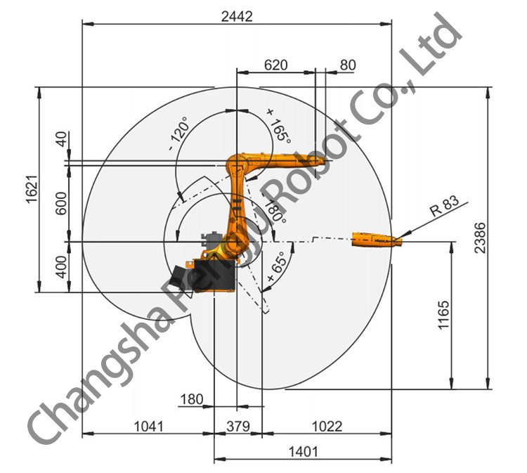 Kuka KR5R1400 Six Axis Automatic Welding Robot With Arm Span 1400mm And Load 5kg