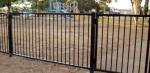 PVC Coated Ornamental Spear Top Security Steel Tubular Fence in Garden,Home