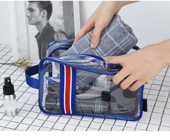Waterproof Transparent Clear Plastic Makeup PVC Bulk Cosmetic Bag