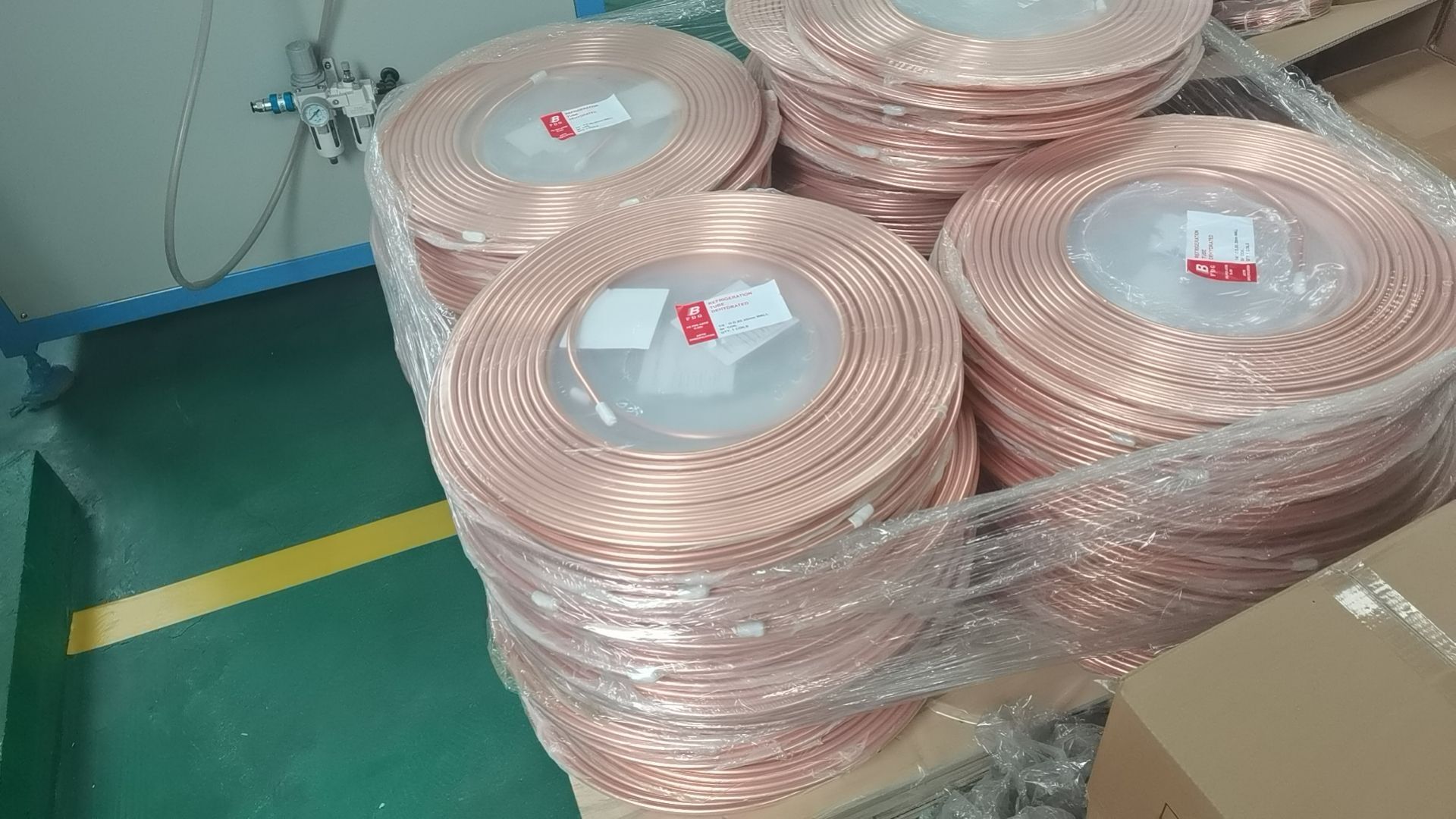 OEM Supported 0.7mm Thickness NXF TU1/TP1/TP2/QSn0.5-o25/C12200/Cu-DHP/C1220 Inner Grooved Copper Tube for HVAC Industry