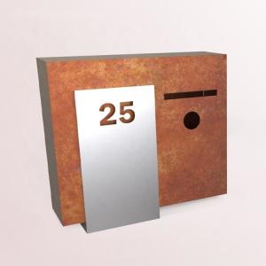 Wholesale Antique Design Outdoor Waterproof Wall Mounted Post Box Corten Steel Mailbox from china suppliers