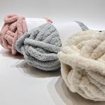 100% Polyester 1/21NM Super Soft Iceland Wool Yarn For Hand Knitting Blanket Hat