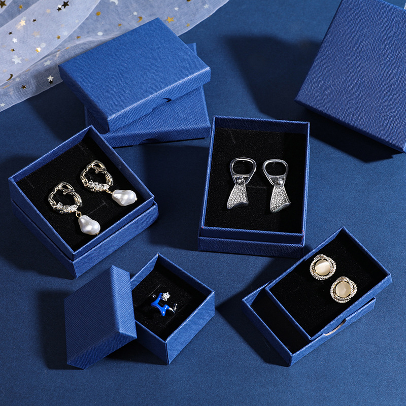 Custom Order Custom Logo Printed Jewelry Box for Earrings Ring Necklace Bracelet