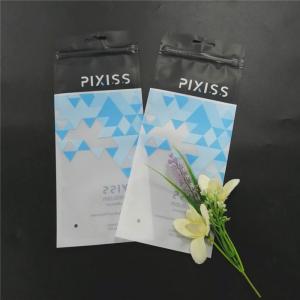 Wholesale Custom printed packaging of plastic bags black with zipper for clothing make up tool etc from china suppliers