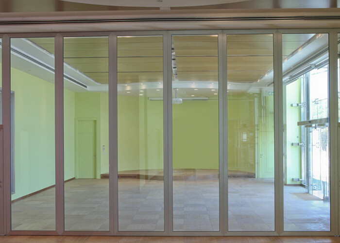 Conference Room Portable Tempered Sliding Glass Partition Walls