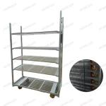 Durable Dutch Flower Trolley Surface Treatment Hot Dip Galvanizing Metal Mesh