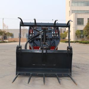 Wholesale Mini skid steer loader wiht Grass grapple from china suppliers