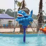 Entertainment Kids / Adults Outside Water Games Whale Spray Water Park Equipment