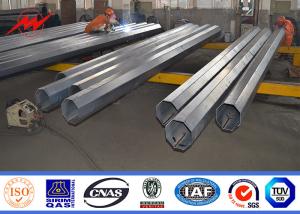 Wholesale Bitumen Tapered Electrical Transmission Pole 35FT 3mm Thick Hot Dip Galvanized from china suppliers