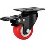 light duty 2" rigid PU caster, 2.5 inch, 3 inch PU castor, double ball bearing