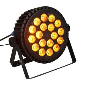 Wholesale 18*18W RGBWAVU Flat Par Light Decoration Curtain Night Club Stage Light from china suppliers