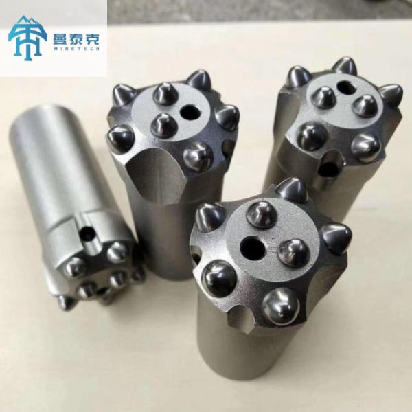 11 Degree Broca 34mm 7 Buttons Taper Drill Bit For Mining Drilling Blasting