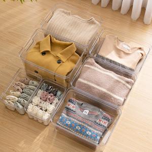 Wholesale 5L-20L Eco Wardrobe Transparent Drawer Organizer clear clothes bins from china suppliers