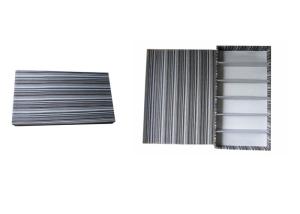 Wholesale Fabric Cloth Striped Texture Sunglass Box Display With 6 Slot Collector from china suppliers