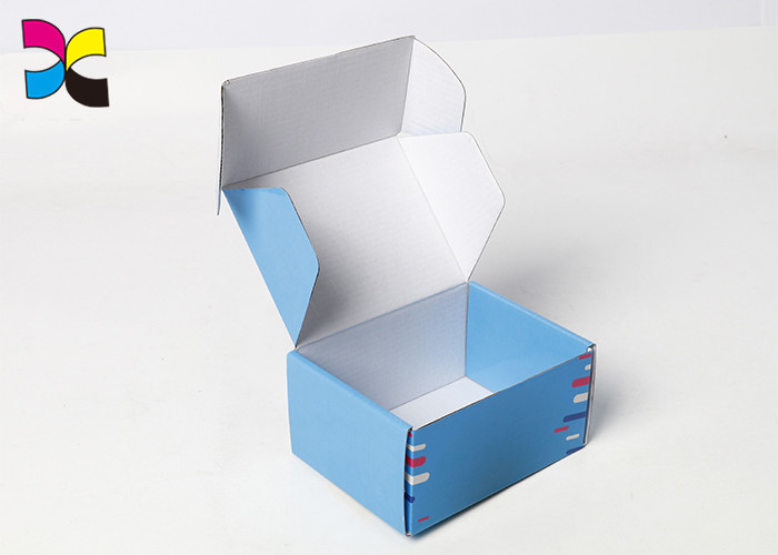 Glossy Lamination Printed Shipping Boxes OEM Coloring Eco Friendly Paper Logo