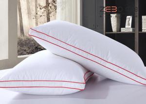 Wholesale Microfiber Filling White Hotel Comfort Pillows 100% Cotton Fabric Material from china suppliers