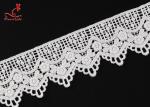 Exquisite 4.8cm Wide Cotton Lace Trim For Home Textiles