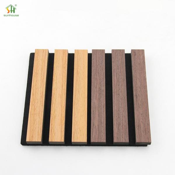 Sunhouse Natural Veneer Oak Wall Panel 1220X2440Mm Durable Materials Acoustic