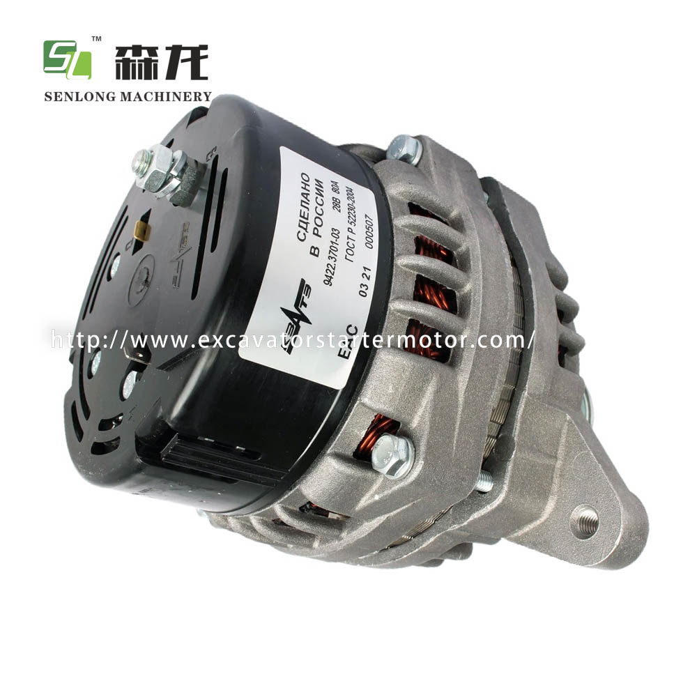 Excavator Alternator 24V 80A 32523771000 45123771P 9422.3701-03 4512.3771