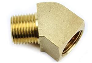 Wholesale 45 Degree 1/8&quot; NPT Pipe Thread Brass Street Elbow Fitting from china suppliers