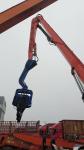 Powerful Hydraulic Pile Driver For 33-40 Ton Excavator 32Mpa Pressure