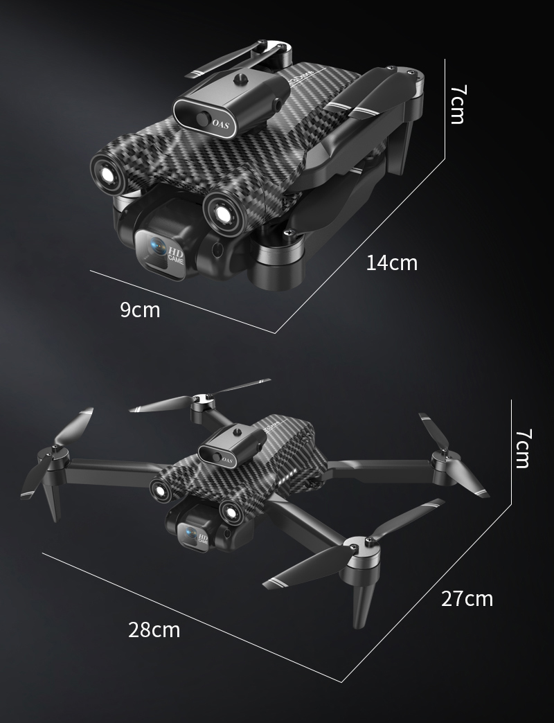 A13 Mini Drone 4k Dual Camera Obstacle Avoidance Optical Flow Foldable Wifi Brushless Motor Dron Quadcopter Toy Foldable