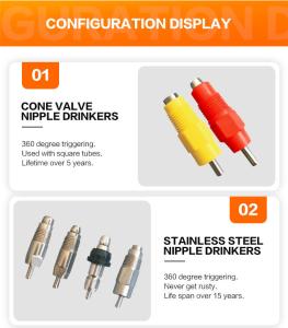 Wholesale Detachable Automatic chicken nipple drinker automatic Water Stainless Steel Nipple Drinker from china suppliers
