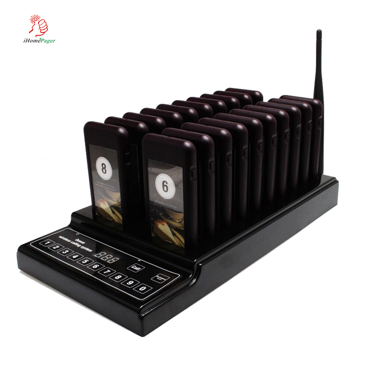 burger restaurant equipment wireless queue management coaster pager system