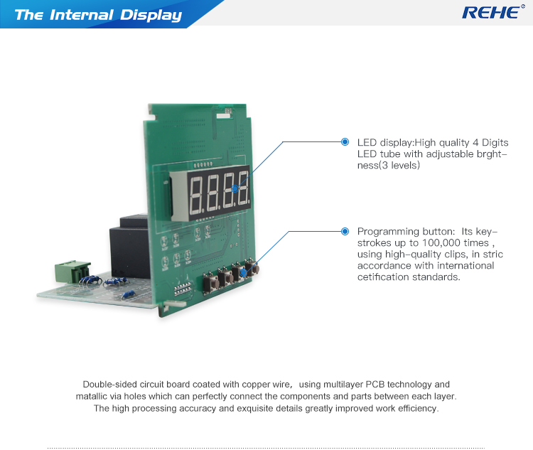 NEW PC material LED 96*96mm Digital Panel Frequency Meter with 3 years warranty
