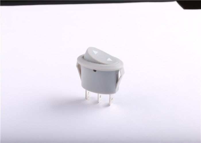 6A 10A 250VAC Oval Rocker Switch , Grey 2 Position Momentary Toggle Switch