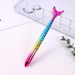 Colorful Gradient Mermaid Neutral Pen 0.5mm UV Electroplated Girl's Heart Gel