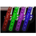 Personalized Vinyl PVC Wristbands With Logo Silk Screen Printing