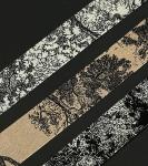 French 2.5cm Ink Printed Ribbon Flower Bouquet Tie Gift Bow DIY Floral Materials
