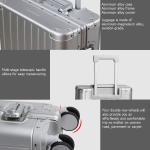 Aluninum Luggage Cabin Hardside Suitcase (Silver, 20 inch Carry-on) Visit the