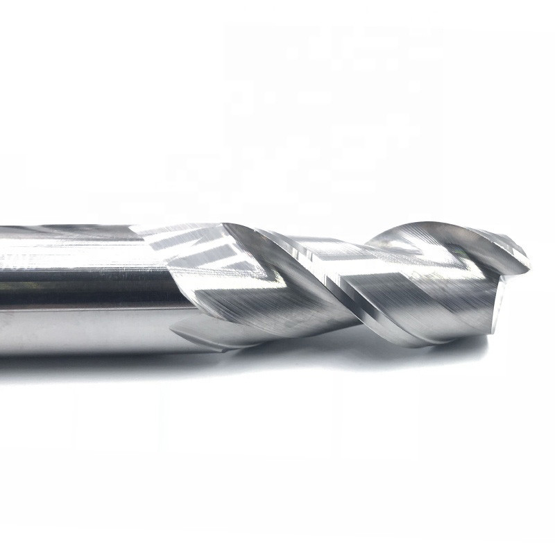 Tungsten Carbide 2 Flutes 8mm Square Long Flute End Mills For Aluminum