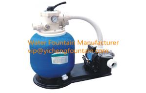 Wholesale 21 Inch Fiberglass Above Ground Pool Sand Filters White / Black Base 1.0HP Pump Set from china suppliers