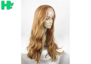 Wholesale Natural Wave 26 Inch Long Synthetic Wigs Tones Blonde Mixed Heat Resistant from china suppliers