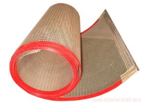 Wholesale Non - Toxic PTFE Metal Mesh Conveyor Belt Good Tensile Strength Heat Resistant from china suppliers