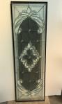 Decorative Door Leaded Glass Classic Beveled 25.4MM Panels For Doors Brass