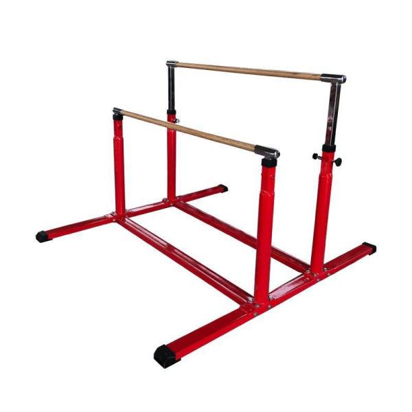 Child Adjustable Gymnastics Bar , Red Gymnastics Training Bar 2500*120*2400MM