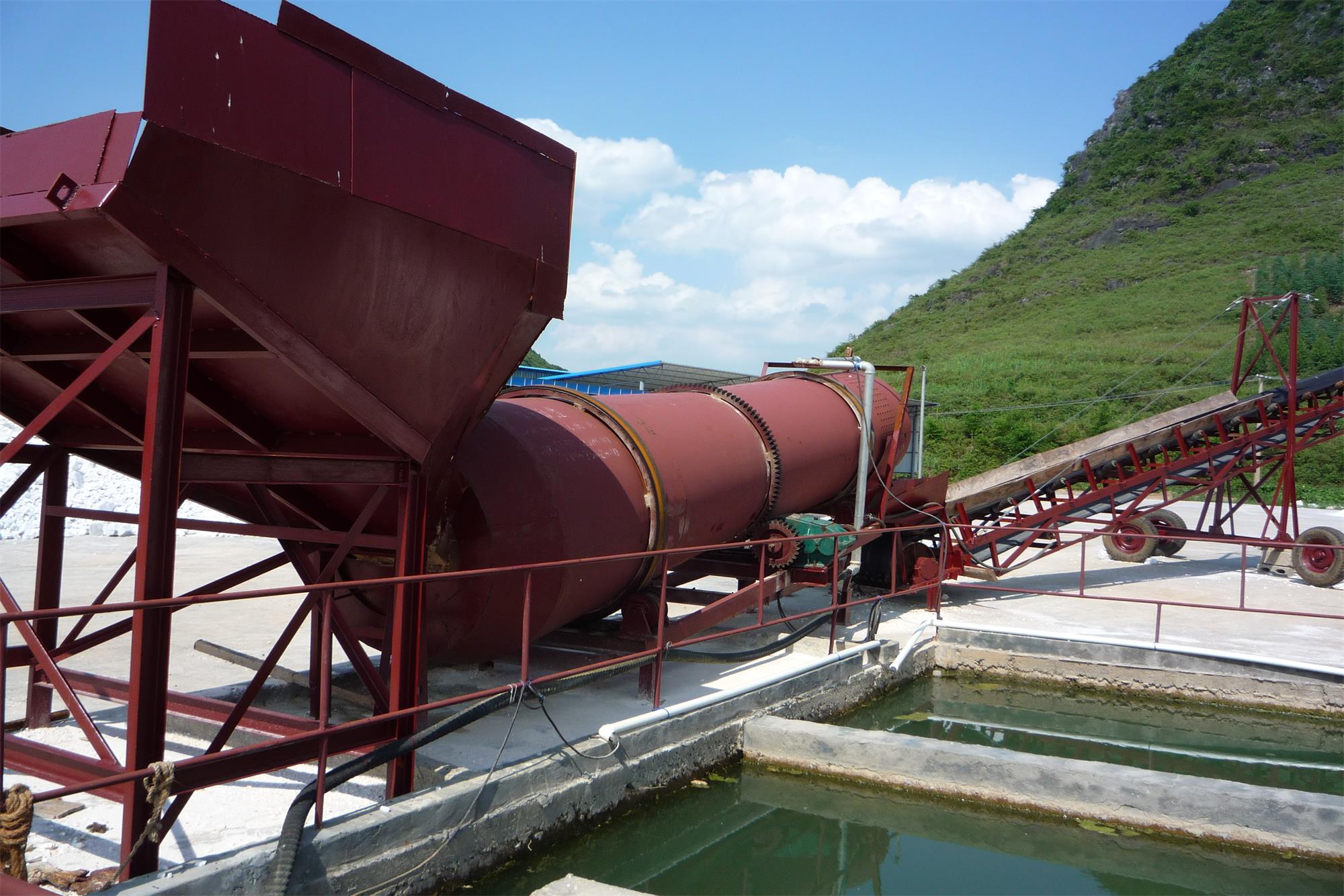 River Gold Mining Equipment with Stainless Steel Drum Rotary Scrubber 1200mm Diameter