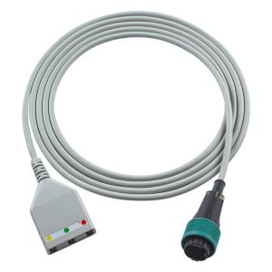 Wholesale Saad 8Pin ECG Trunk Cable Saad Euro Style 3lead Cable 1.30M from china suppliers