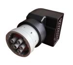 Grey Deutsch 6 Pin J1708 Female to Right Angle OBD2 OBDII J1962 Female Adapter