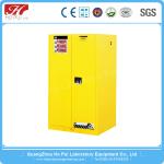 Barrel Type Flammable Safety Storage Cabinets , Yellow Chemical Storage Cabinets