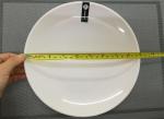 Unbaked Porcelain Dinnerware Sets UNK Plate Diameter 23cm Weight 250g White