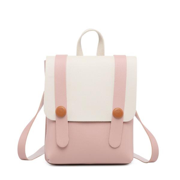 Promotion Cheap Wholesale Pink Cute Ladies PU Leather Mini Backpack Bag For