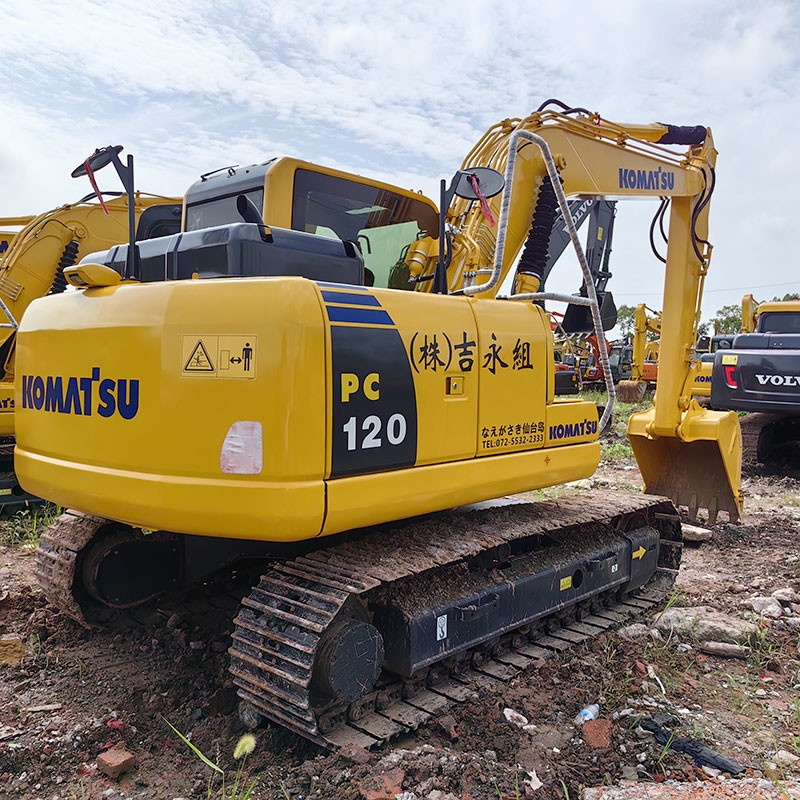 Used Komatsu PC120 Backfilling Excavators 12Ton Construction Heavy Machinery Digger