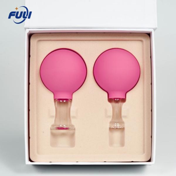 2pcs 15/25mm Facial Cupping Set For Neck Skin Anti-Wrinkle Effect Facial Massage