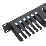 Networking 1U 19 Inch 24 port 48 Slots Horizontal Metal Cable Management